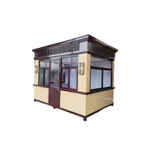 Custom Size Heat Insulation Fully Equipped Outdoor Stainless Steel Control Box Security Booth Outdoor Guard House