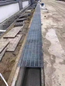 Custom Size Heavy Duty Stainless Steel Grating Trench Drain Cover For Outdoor Floor With High Load Bearing Capacity