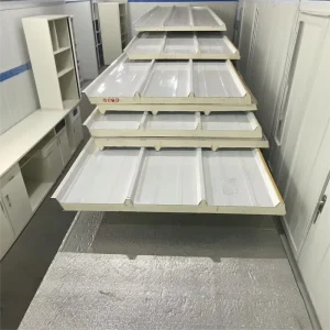 Custom Size Polyurethane EPS PIR Rock Wool Glass Wool Fireproof Insulated Sandwich Panels with RAL Color