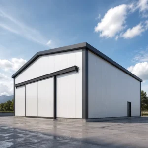 Custom Size Prefab Steel Structure Warehouse Insulated Metal Shed for Residential Hobby Room and Storage Facility