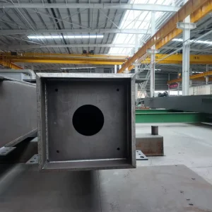 Custom Size Welded H Section Box Columns Cruciform Columns Steel Structure Building Components