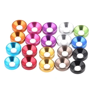 Custom Split Countersunk Plain Washer Concave and Convex Tapered Cone Conical Stainless Steel Black Finish M3 M48 85HB