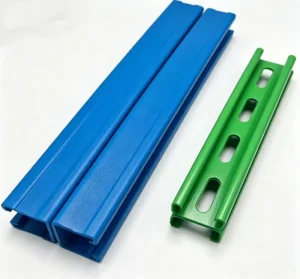 Custom Sprayed Q235 Steel Double C Channel AiSi Slotted Purlin Perforated Bending Welding Powder Coating Cutting