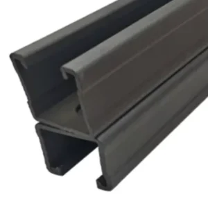 Custom Sprayed Q235 Steel Double C Channel Slotted Purlin Perforated Bending Welding-Direct Cutting Powder Coating