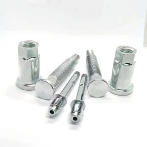Custom Stainless Steel CNC Machined Threaded Dowel Pin with Transverse Hole Anti-Theft Seal Bolt Hardware Fastener