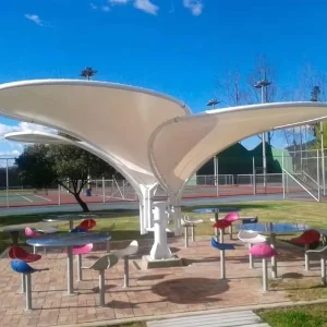 Custom Stainless Steel Canopy with Unique Shape for Architecture Landscape Design Projects