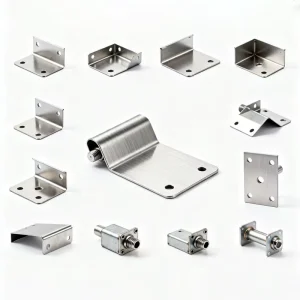 Custom Stainless Steel Sheet Metal Fabrication Angle Brackets & Mounting Hardware for Furniture & Equipment Assembly