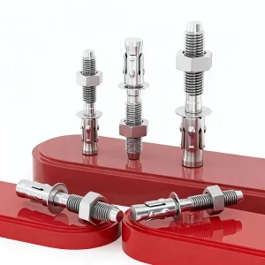 Custom Stainless Steel Wedge Anchor Bolt Heavy Duty Expansion Anchor M4-M16 Metric Concrete Anchor Bolts Hex Head 500kg Capacity