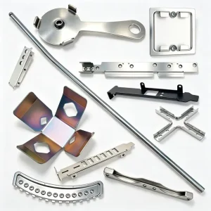 Custom Stamped Laser Cut Fabricated Metal Brackets Zinc Plated Aluminum Bending Welding Service