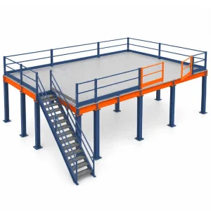 Custom Steel Mezzanine Floor and Racking System for Warehouse Solution