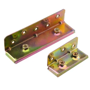 Custom Steel Sheet Fabrication Furniture Hardware Corner Bracket Parts Produced Per Your Provided Drawings