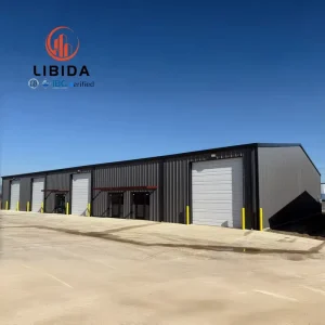 Custom Steel Structure Warehouse Prefabricated Building Long Span Industrial Warehouse With Crane System