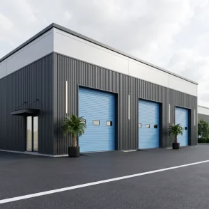 Custom Steel Structure Warehouse Prefabricated Metal Industrial Workshop Logistics Storage Building Design Service
