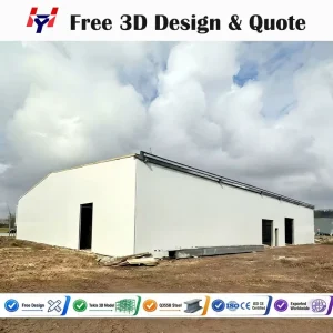 Custom Steel Warehouse Building Multi Purpose Industrial Workshop Steel Frame Storage Facility Prefabricated Building