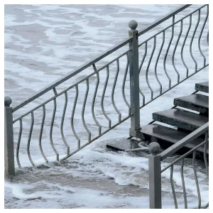 Custom Steel Wrought Iron Traditional Railing Handrail Rust Resistant for Balcony Hospital Mall Projects