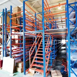Custom Warehouse Heavy Duty Steel Loft Platform Shelf Storage Attic Rack Pallet Racking Supported Mezzanine Floor Racks System