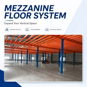 Custom Warehouse Steel Platform Mezzanine Floor Heavy Duty Corrosion Protected ISO9001 Certified Storage Rack Space Platform