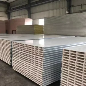 Custom Waterproof Fireproof Hollow Glass Magnesium EPS Sandwich Panel Color Steel Sheet for Cleanroom Wall Roof