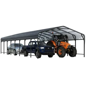 Custom Zhejiang Steel Carport Simple Installation Good Impact Resistance Cross Border Corrugated Steel Roofing Parking Shelter