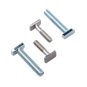 Custom Zinc Plated T Slot Bolt Hammer Head T Bolt Screw Multi Size Set Carbon Steel Fastener for Aluminum Profile Assembly