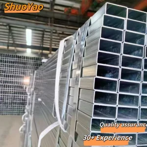 Custom or Standard Factory Price Galvanized 2″ Rectangular Square Steel Pipe Tube