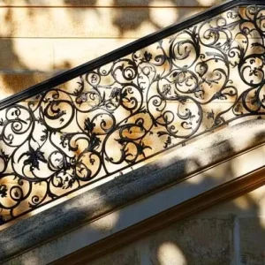 Customizable Design Iron Steel Railing Sturdy Durable with Multiple Styles Optional for High end Home Villa Commercial Use
