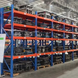 Customizable Durable Heavy Duty 5 Layer Iron Metal Warehouse Storage Racks Anti Rust Corrosion Protection Adjustable Boltless