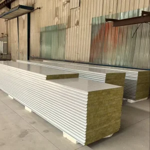 Customizable Fire Resistant Eco Friendly Exterior Wall Sandwich Panels With Metal Surface