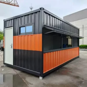 Customizable Flat Pack Container House Bolt Connected Mobile Vending Kiosk for Startup Business Retail