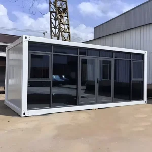 Customizable Flat Pack Container House Bolt Connected Retail Store for Secondhand Thrift Shop Market