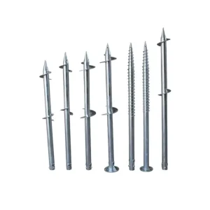 Customizable Galvanized Spiral Ground Pile Helical Earth Anchor Outdoor Base Post Concrete Pouring Foundation Bulk Supply