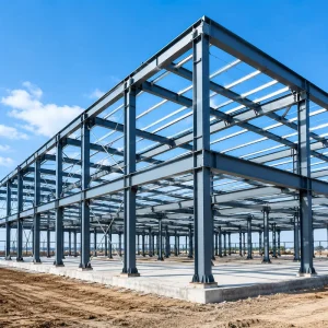 Customizable Heavy-Duty Steel Structure Building Q355B Steel Hot-dip Galvanized for Commercial Warehouse Steel Workshop