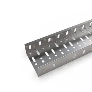 Customizable Industrial CAD Design Perforated Steel Metal Support Cable Tray For Construction Cable Laying
