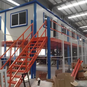 Customizable Metal Mezzanine Floor Anti Rust Corrosion Protection Heavy Duty Steel Construction Pallet Rack System