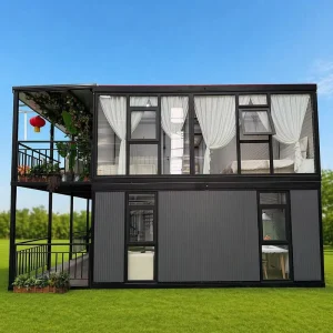 Customizable Midcentury Modern Outdoor Container House Moisture Proof Heat Insulated Easy Install Breathable Design Hall