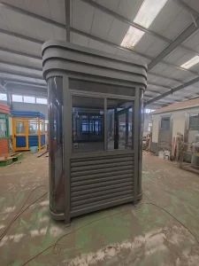 Customizable Mobile Container Houses Steel European Design High End Security Guard Booth for Outdoor Use