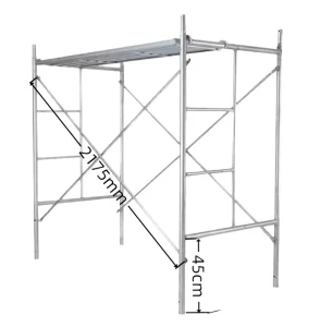 Customizable Modern Galvanized Steel Scaffolding Parts Mobile Buckle Korean H Frame 950*1700*1800 for Office Building