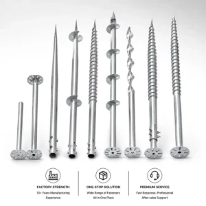 Customizable Multi Flange Carbon Steel Pole Anchor Earth Screw For Uneven Ground