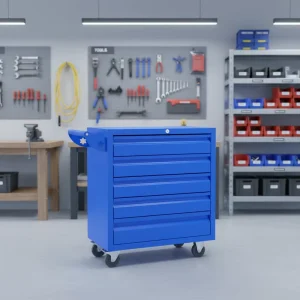 Customizable OEM Modern Steel Toolbox Cart 300KG Capacity 5 Drawers Soft Closing Heavy Duty Electrostatic Powder Coating