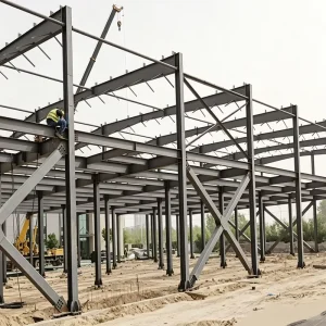 Customizable Production Capacity Sturdy Steel Structure Buildings Warehouses Car Shelters