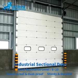 Customizable Windows Modern Steel Plate Industrial Automatic Overhead Doors Dock Logistics Transportation Sectional Door