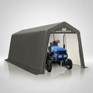 Customized 1 3 8 Inches Thick Durable Eco Friendly PE Canopy and Carport Heat Treated Steel Frame Waterproof Powder Coated Garages
