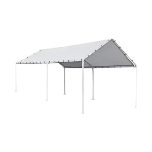 Customized 10*20 12*20 Metal Carport Tent Steel Frame Polyester Sail Manually Trade Show Canopy Garden Gazebo Party Tent