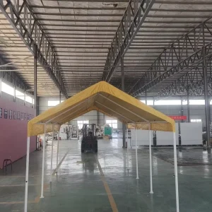 Customized 10*20 12*20 Steel Frame Party Tent Metal Carport Sail Polyester Garden Gazebo Canopy Trade Show Manually Opened