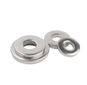 Customized 304 316 Stainless Steel DIN125 Flat Washers with Zinc Finish for M10 Screws Factory Use