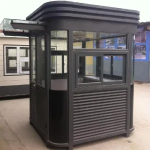 Customized Art Booth Model Container Houses European Style Mobile Security Booth Guard Room Toll Booth with Steel Frame