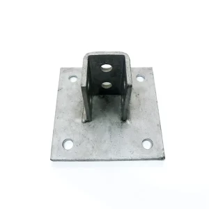 Customized C Channel Accessories Galvanized Square Post Base Plate
