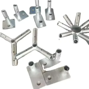 Customized Canopy Tent Fittings Low Peak Corner Welded Pipe