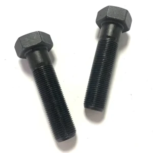 Customized Carbon Steel Gr5 Black Oxide ASTM A325 High Strength Heavy Hexagon Structural Bolts Black Hex Bolt