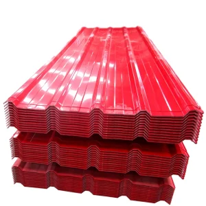 Customized Color Coated Zinc Corrugated Steel Rooftop Sheet 0.45mm Metal Color Roof Sheet
